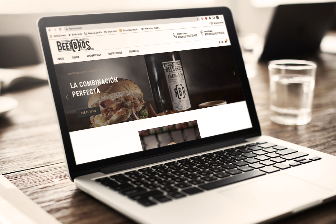 Sitio web para una marca de Cerveza Artesanal Uruguaya